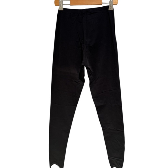 ANINE BING black mid-weight stirrup leggings - size XS - Picture 4 of 5